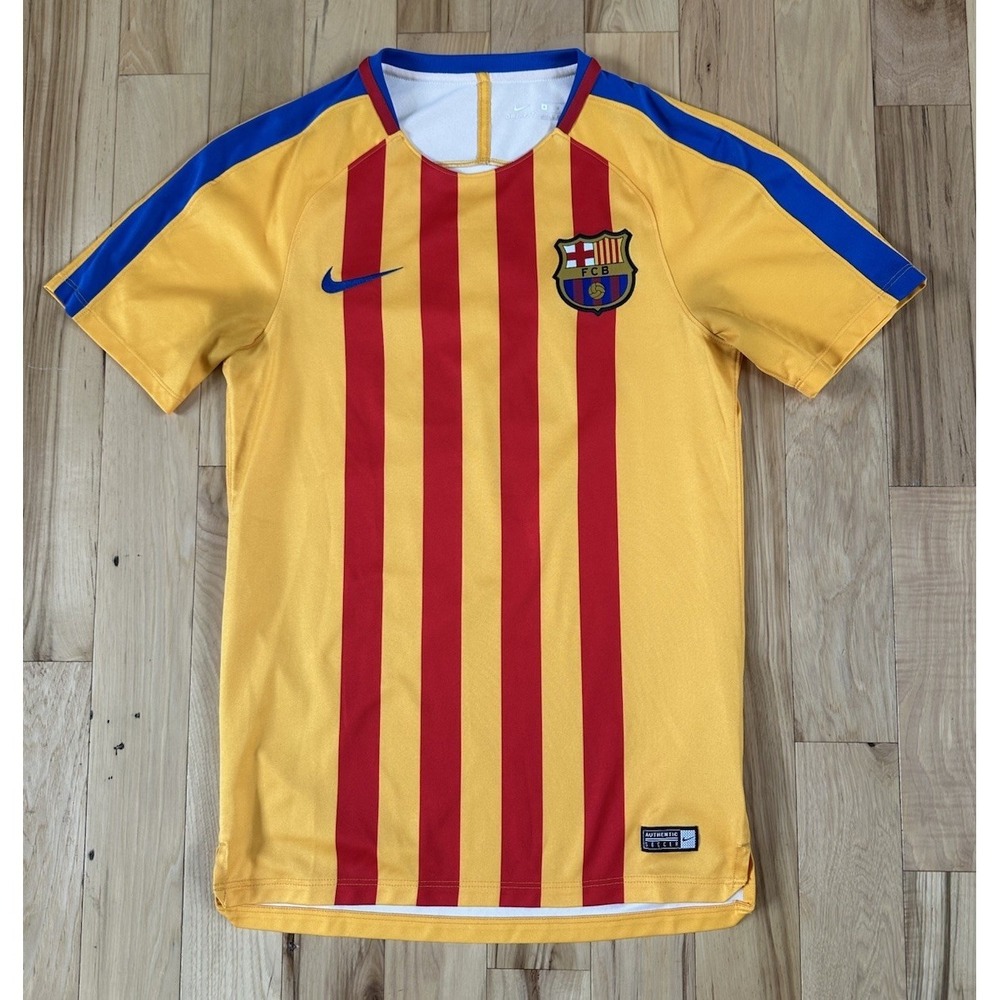 BARCELONA 2016 2017 SQUAD TRAINING SHRT JERSEY NIKE 854249-720 SMALL